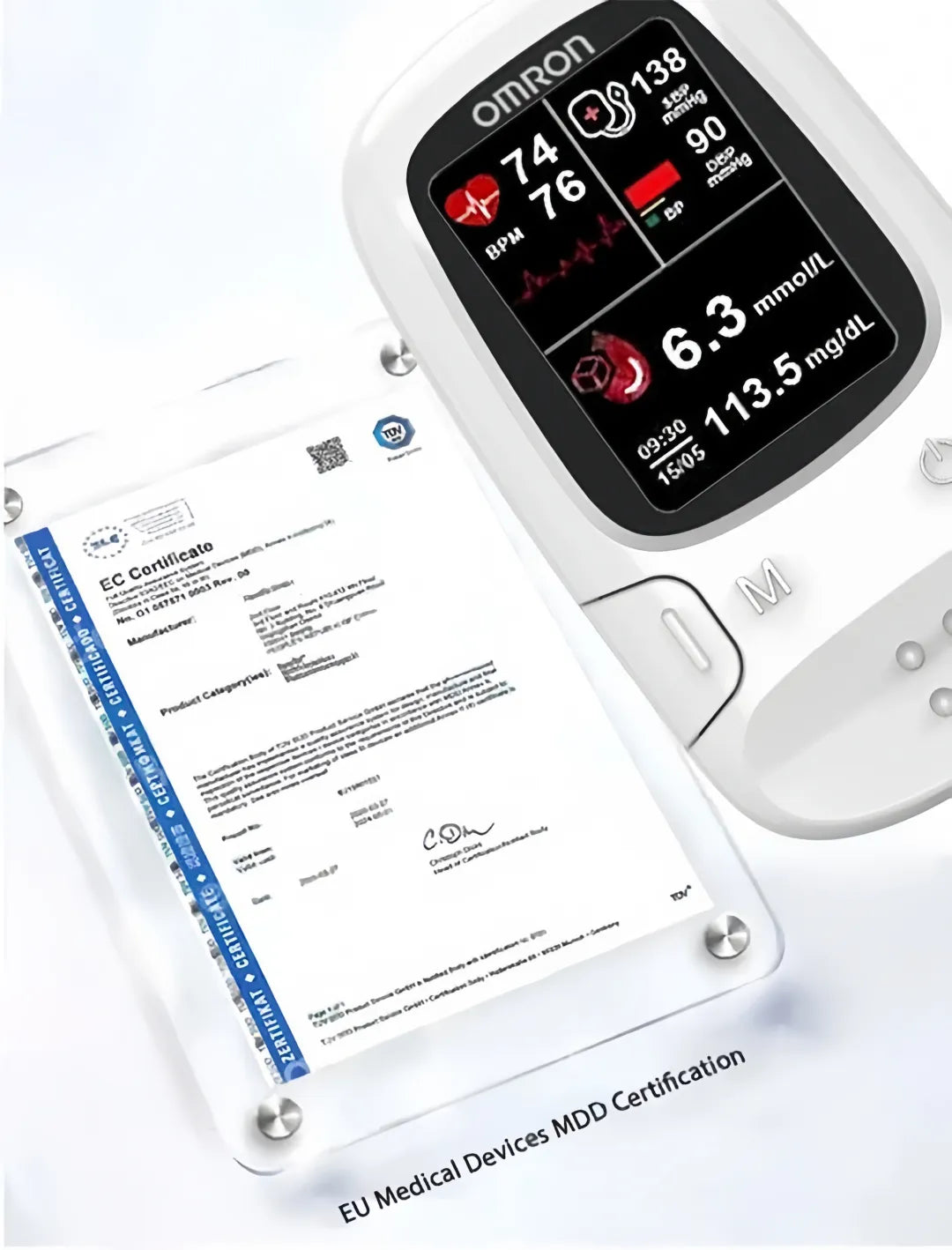 🏅Produs oficial autentic✅ Omron™ prezintă noul glucometru inteligent non-invaziv pentru glucoză în sânge © Fabricat în SUA