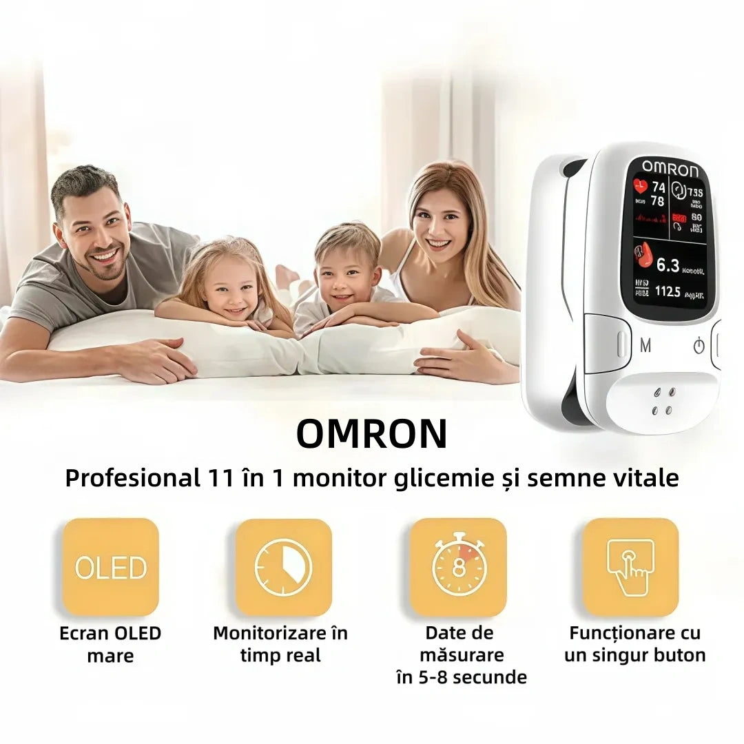 🏅Produs oficial autentic✅ Omron™ prezintă noul glucometru inteligent non-invaziv pentru glucoză în sânge © Fabricat în SUA