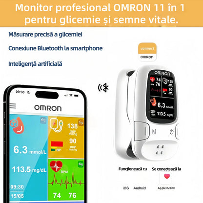 🏅Produs oficial autentic✅ Omron™ prezintă noul glucometru inteligent non-invaziv pentru glucoză în sânge © Fabricat în SUA